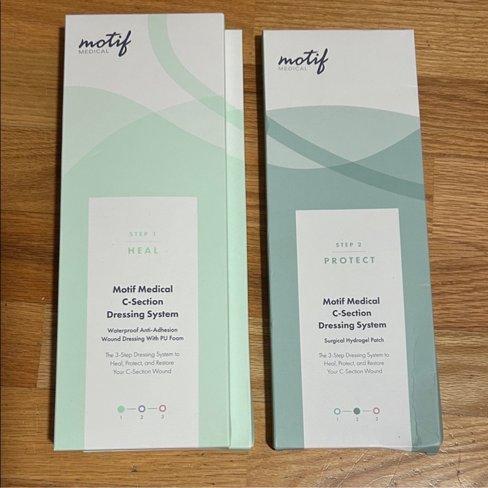 NWT Motif Medical C-Section Dressing System - Green and Gray